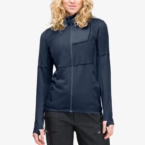 Norrona Lyngen Alpha90 Raw Ski Jacket Winter Layer Indigo Night Blue Sz Medium